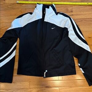 Nike Black and White Athletic Bomber Jacket